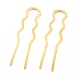 Forchette per capelli in ottone con placcatura a cremagliera OHAR-C004-01G-1