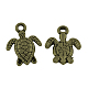 Tibetan Style Alloy Turtle Pendants TIBEP-R304-081AB-LF-1