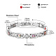 SHEGRACE Stainless Steel Panther Chain Watch Band Bracelets JB661A-2