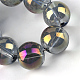 Electroplate Glass Beads Strands EGLA-Q062-8mm-A03-4