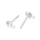 925 Sterling Silver Stud Earring Findings STER-T002-182S-2