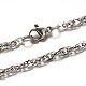 304 цепь ожерелья из нержавеющей стальной трос и браслеты комплекты ювелирных изделий SJEW-L410-03P-1