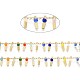 Chaînes de perles de verre faites à la main de 3.28 pied X-CHC-I029-09J-2