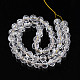 Transparentes craquements perles de verre brins GLAA-N051-02-2