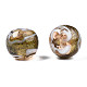 Perles vernissées de sable d'or manuelles  LAMP-N028-001C-2