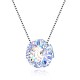 Trendy 925 Sterling Silver Pendant Necklace NJEW-BB30905-7