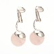 Natural Gemstone Clip-on Earrings EJEW-JE01517-01-2