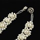 Sistemas de la joya de perlas: pulseras y collares SJEW-R043-07-3