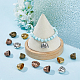 Dicosmétique 32 pièces 4 couleurs cônes de perles en alliage de style tibétain FIND-DC0003-96-4