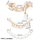 Arricraft 3pcs 3 estilos de cadena de aleación para llaveros de diy MOBA-AR0001-01-2
