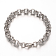 304 Stainless Steel Rolo Chains Bracelets BJEW-L499-01P-1