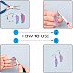 DIY серьги решений DIY-AR0001-08M-5