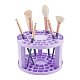 プラスチック化粧ブラシ収納スタンド  メイクブラシホルダーに  コラム  暗紫色  14.3x9.3cm MRMJ-WH0079-63D-1