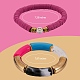 10Pcs 10 Style Handmade Polymer Clay Heishi Beaded Stretch Bracelets Set with Heart BJEW-SW00036-02-2
