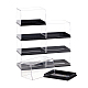 BENECREAT 8Pcs Clear Acrylic Display Case with Black Base CON-WH0073-17-1