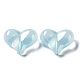 Placage uv perles acryliques transparentes irisées arc-en-ciel X-MACR-D082-08-2