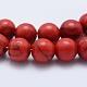 Filo di perline turchesi sintetici G-F531-12mm-J02-3