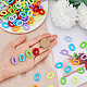 SUPERFINDINGS 280pcs 7 Colors Acrylic Linking Rings Chain Open Quick Oval Connectors Small Plastic Linking Ring for Necklace Bracelet Phone Decoration DIY Jewelry Making OACR-FH0001-043-3