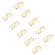 UNICRAFTALE 30pcs Golden S-Hook Clasp 304 Stainless Steel Hook Clasps about 3mm Hole S Hooks Clasps Necklace Clasp Connectors S-Shaped Hook for Necklace Jewelry Making 12.5mm Long STAS-UN0004-91G-5