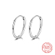 925 серебряные серьги-кольца с родиевым покрытием IK9735-01-1