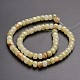 Jaunes colonne de jade chapelets de perles naturelles G-E266-03-2