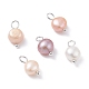 Encantos naturales de perlas cultivadas de agua dulce PALLOY-JF01099-02-1