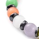 Katzenaugen Perlen strecken Armbänder BJEW-JB04644-3