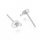 Фурнитура для сережек-гвоздиков из нержавеющей стали марки 304 STAS-E025-1B-P-2