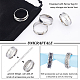 UNICRAFTALE 12pcs Blank Core Ring Stainless Steel Blank Finger Ring with Velvet Pouches Hypoallergenic Inlay Ring Round Grooved Empty Ring Blanks for Jewelry Making US Size 11 STAS-UN0038-94D-5