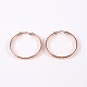 Ring 304 Stainless Steel Hoop Earrings EJEW-P040-52RG-2