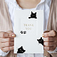 塩ビプラスチックスタンプ  DIYスクラップブッキング用  装飾的なフォトアルバム  カード作り  スタンプシート  猫の模様  16x11x0.3cm DIY-WH0167-57-0331-7