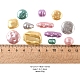 Cuentas de perlas de imitación de plástico abs de 50g y 5 colores OACR-YW0001-24-3
