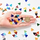 Dreieck Mosaikfliesen Glascabochons DIY-P045-09-4