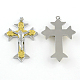 Pâques thème croix crucifix alliage de zinc gros pendentifs PALLOY-Q310-05-1