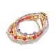 Ensembles de bracelets de perles de pierres précieuses mélangées naturelles et synthétiques BJEW-JB06518-3