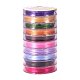 JEWELEADER 10 Rolls About 110 Yards Elastic Wire Stretch 0.8mm Polyester String Cord Crafting DIY Thread Mixed Color for Bracelets Gemstone Jewelry Making Beading Craft Sewing EW-PH0001-0.8mm-04-4