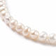 Grado un collar de cuentas de perlas naturales para mujer NJEW-JN03860-4