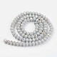 Chapelets de perles en verre opaque de couleur unie EGLA-A034-P6mm-L16-2