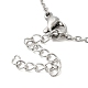 306 collier pendentif en acier inoxydable pour femme NJEW-Q772-01P-07-3