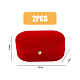 Овальная бархатная коробочка для парных колец CON-WH0094-10B-2