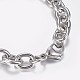 304 Stainless Steel Cable Chain Bracelets X-BJEW-I238-09P-3