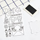 GLOBLELAND Envelopes Theme Clear Stamps Animals Silicone Clear Stamp Seals for Cards Making DIY Scrapbooking Photo Journal Album Decor Craft DIY-WH0167-56-638-6