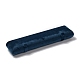 長方形のベルベットのネックレスボックス  ジュエリーペンダントネックレスギフトケース鉄スナップボタン付き  マリンブルー  23.4x6.1x3.35cm VBOX-C001-05A-2