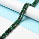 Fili di perle di quarzo smeraldo naturale G-D470-12C-4