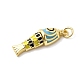 Латунь эмаль подвески KK-H529-51G-04-2