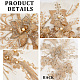 Broderie de polyester de fleur 3d cousue sur des appliques PATC-WH0008-48C-6