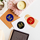 CRASPIRE Wax Seal Stamp Initials M Classic Vintage Sealing Stamp 30mm/1.18inch Removable Brass Head Sealing Stamp with Wooden Handle for Gift Invitations Greeting Cards Wrap AJEW-WH0184-0635-3