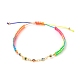Bracelets de perles de nylon tressés réglables BJEW-JB05594-02-1