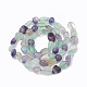 Chapelets de perles en fluorite naturel G-S331-6x8-007-2