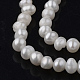 Natural Cultured Freshwater Pearl Beads Strands X-PEAR-Q007-17-3